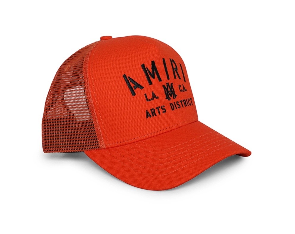 Amiri Stencil Trucker Hat Orange / Black – Duval.Kickz