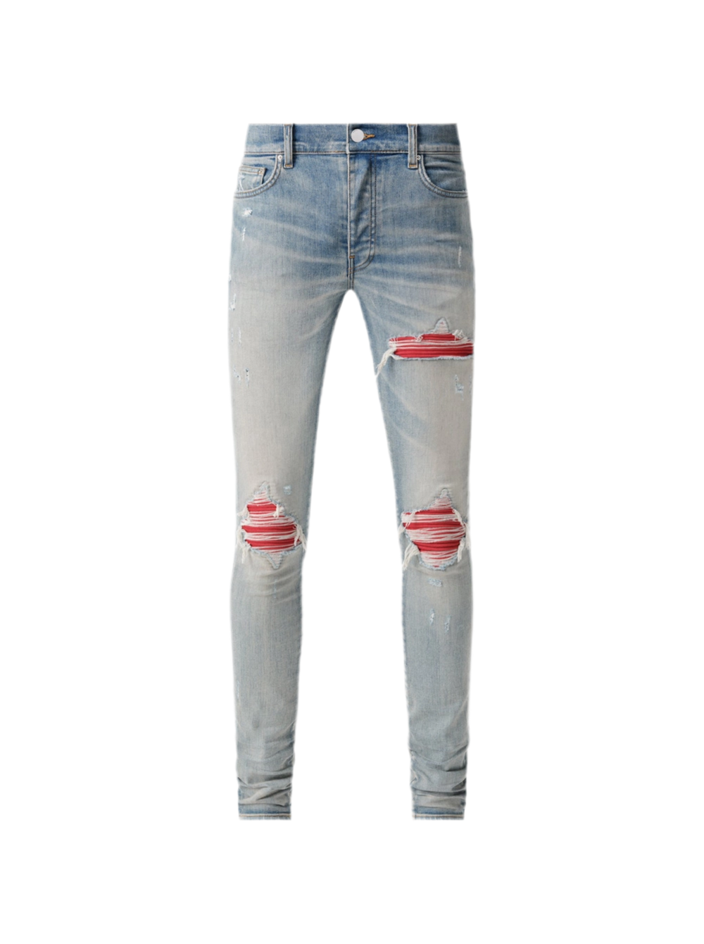 Amiri MX1 CNY Clay Indigo / Red Jeans