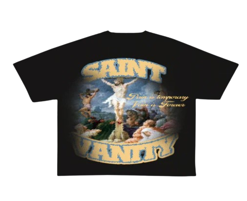 Saint Vanity Blurry Cross Tee Black