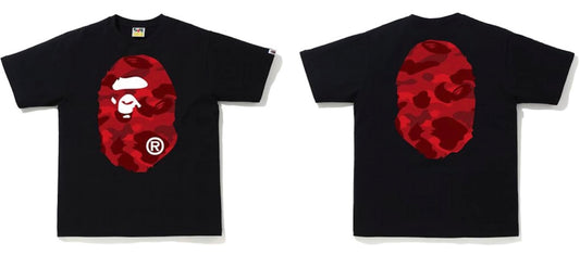 BAPE Color Camo Big Ape Head T-Shirt (SS20) Black/Red