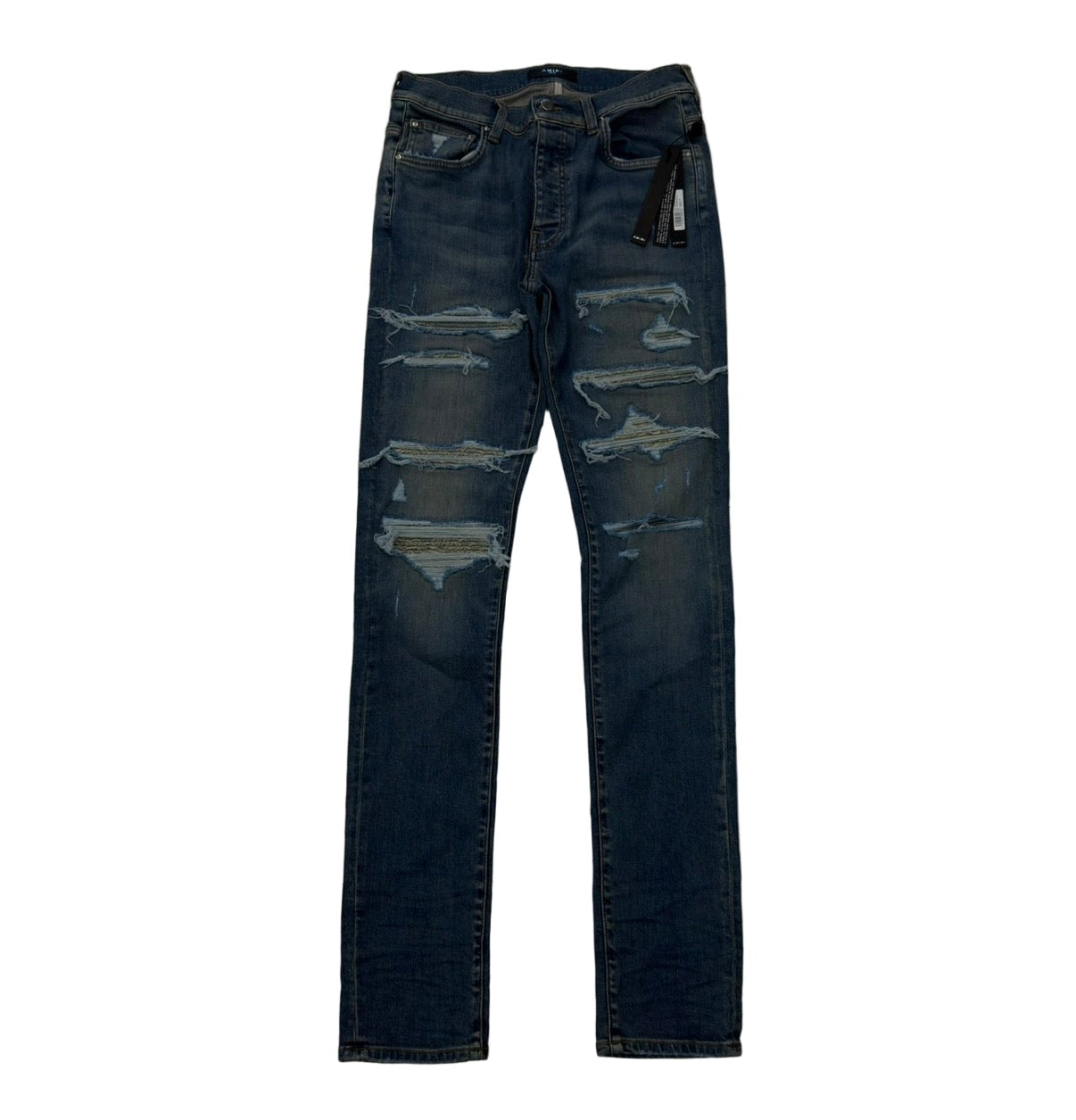 Amiri Bandana Jaquard Thrasher Crafted Indigo Jeans