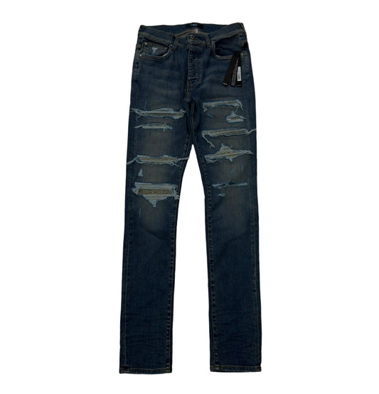 Amiri Bandana Jaquard Thrasher Crafted Indigo Jeans