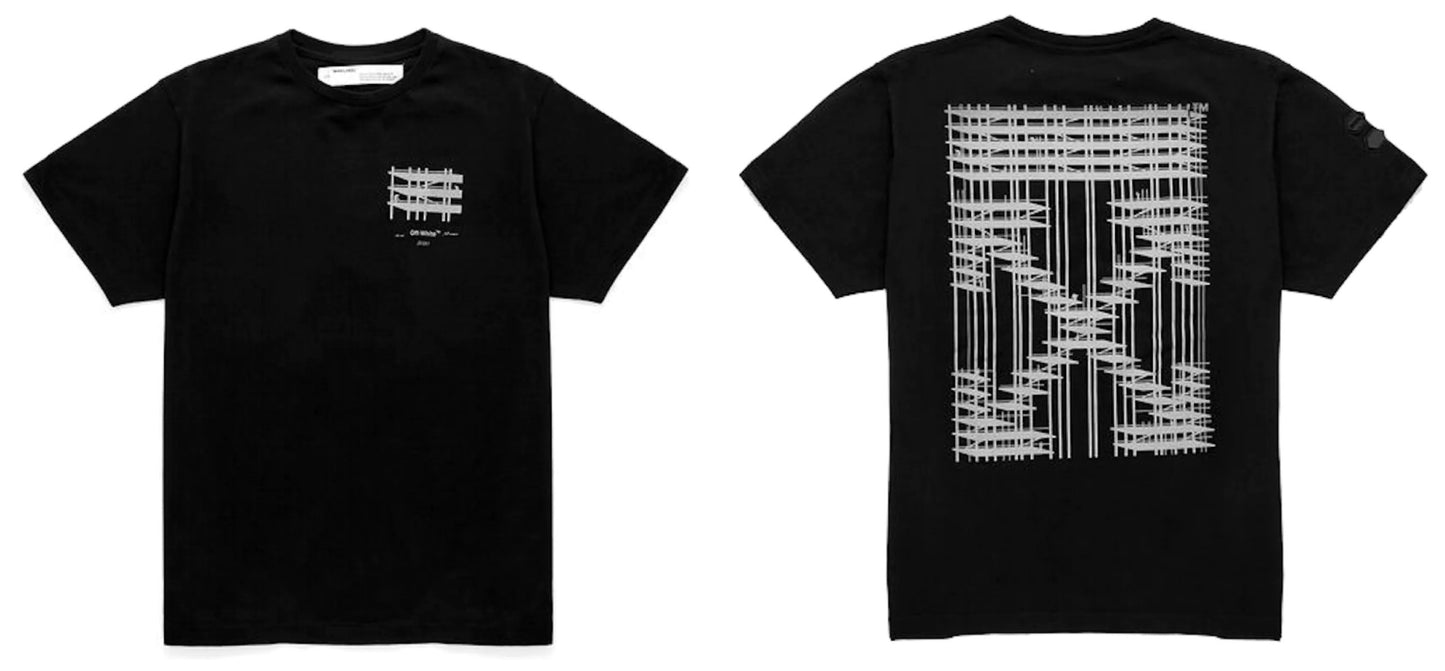 OFF-WHITE Industrial T-Shirt Black / Silver