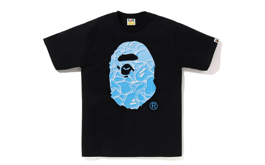 Bape ABC Sea Surface Camo Ape Head Tee Black