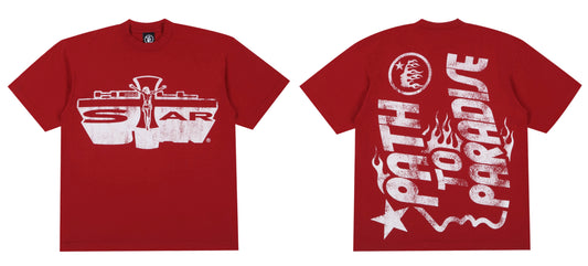 Hellstar Jesus Emblem Tee Red