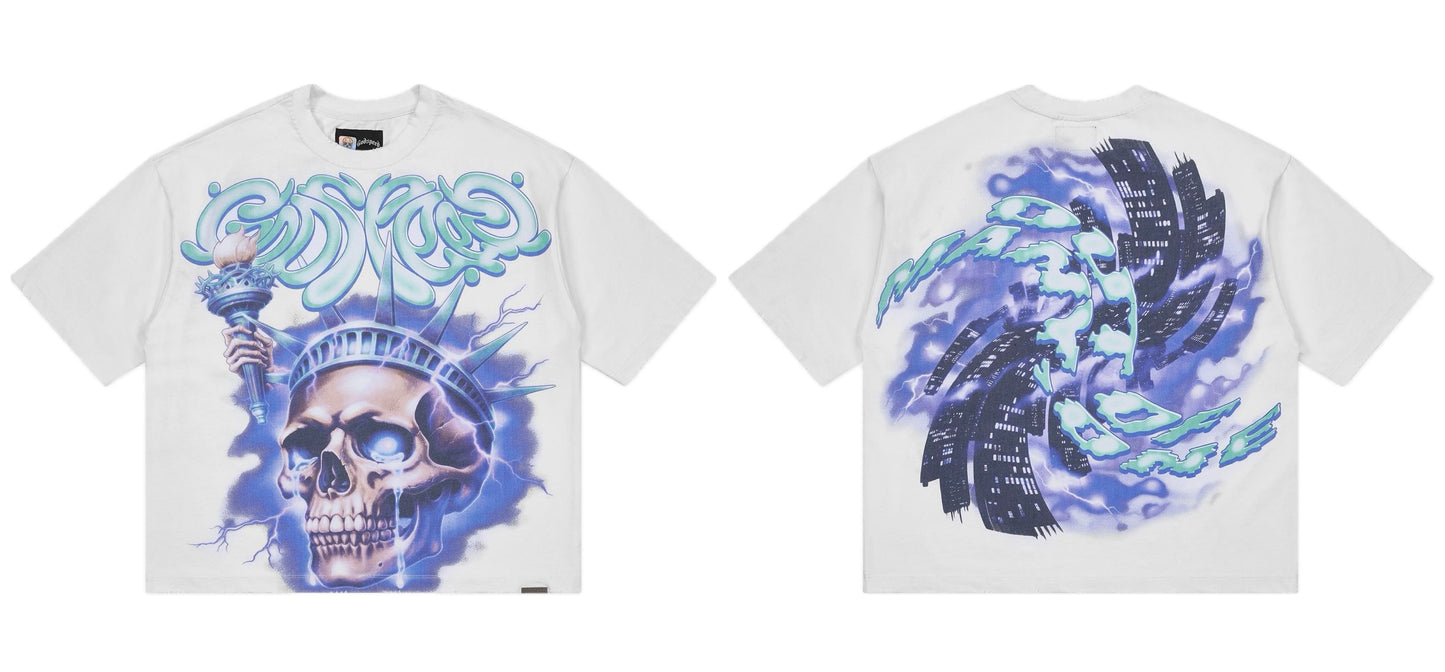 Godspeed Liberty Tears T-shirt Snow