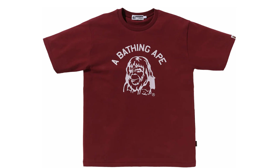 Bape Archive Graphic Tee Burgundy