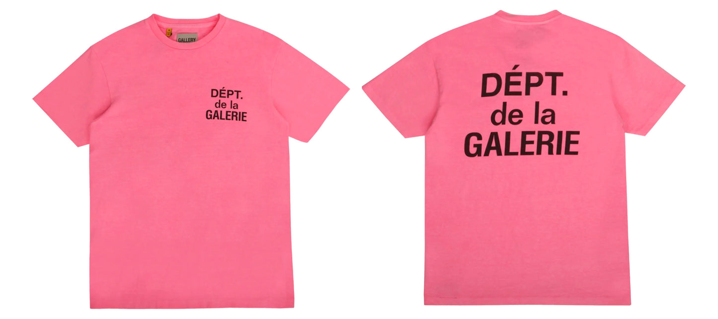 Gallery Dept. French T-Shirt Neon Pink