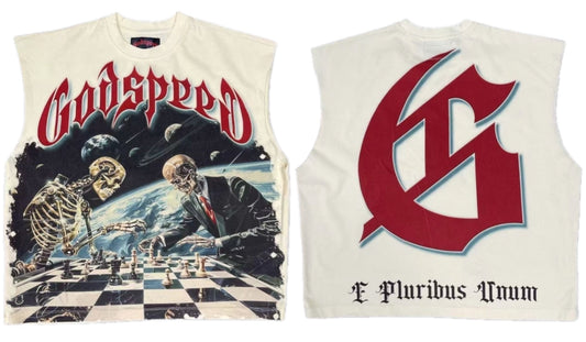 Godspeed Checkmate Sleeveless Tee Bone