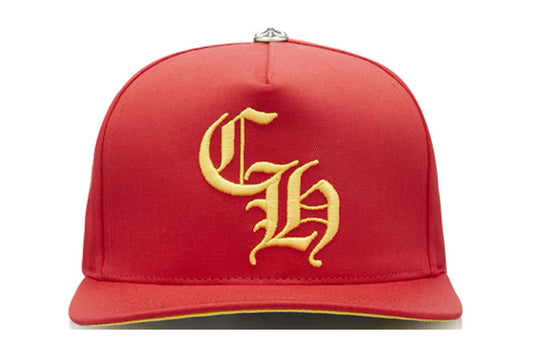 Chrome Hearts CH Silver Button Hat Red / Yellow