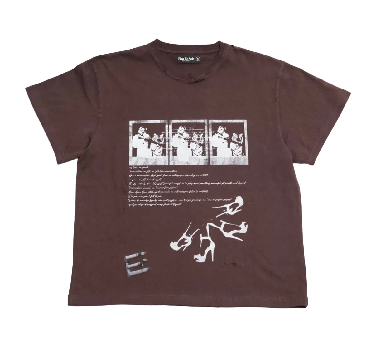 Elan En Soie Pet Tiger Tee Brown