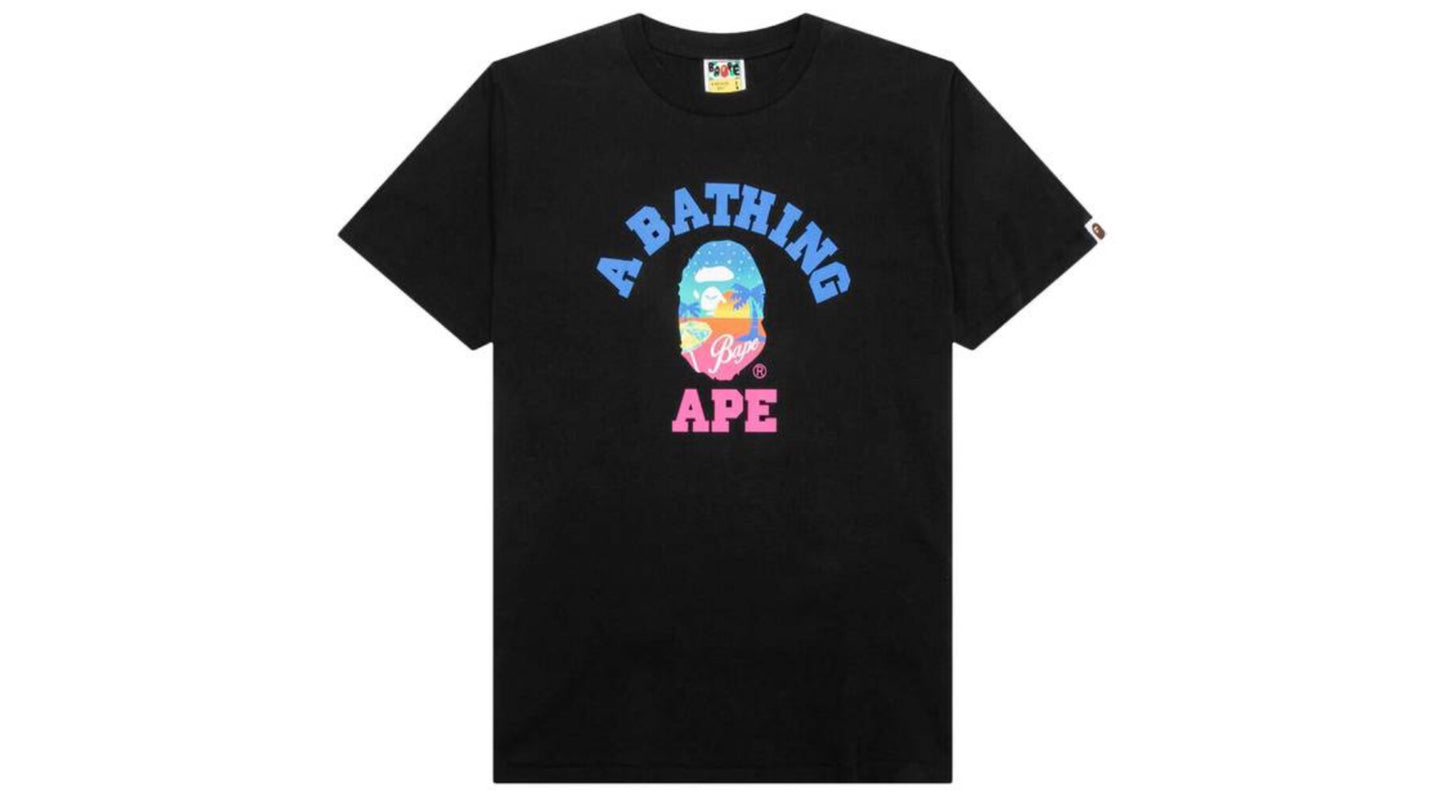 Bape Sunset Beach Tee Black