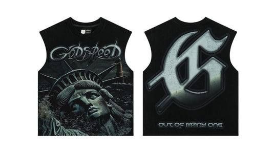 Godspeed Sunken Liberty 2 Sleeveless (Black Wash)