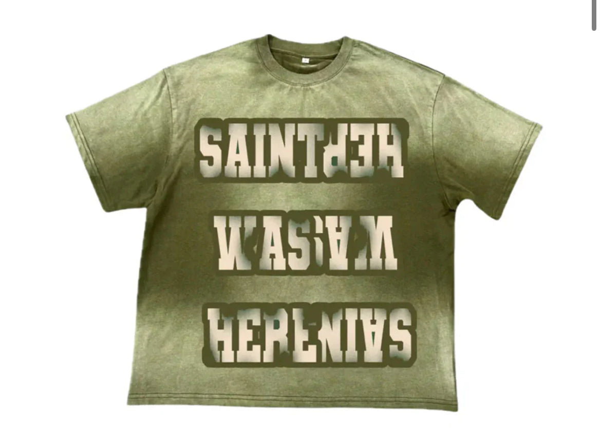 Saint Vanity Saint Was Here Tee Green