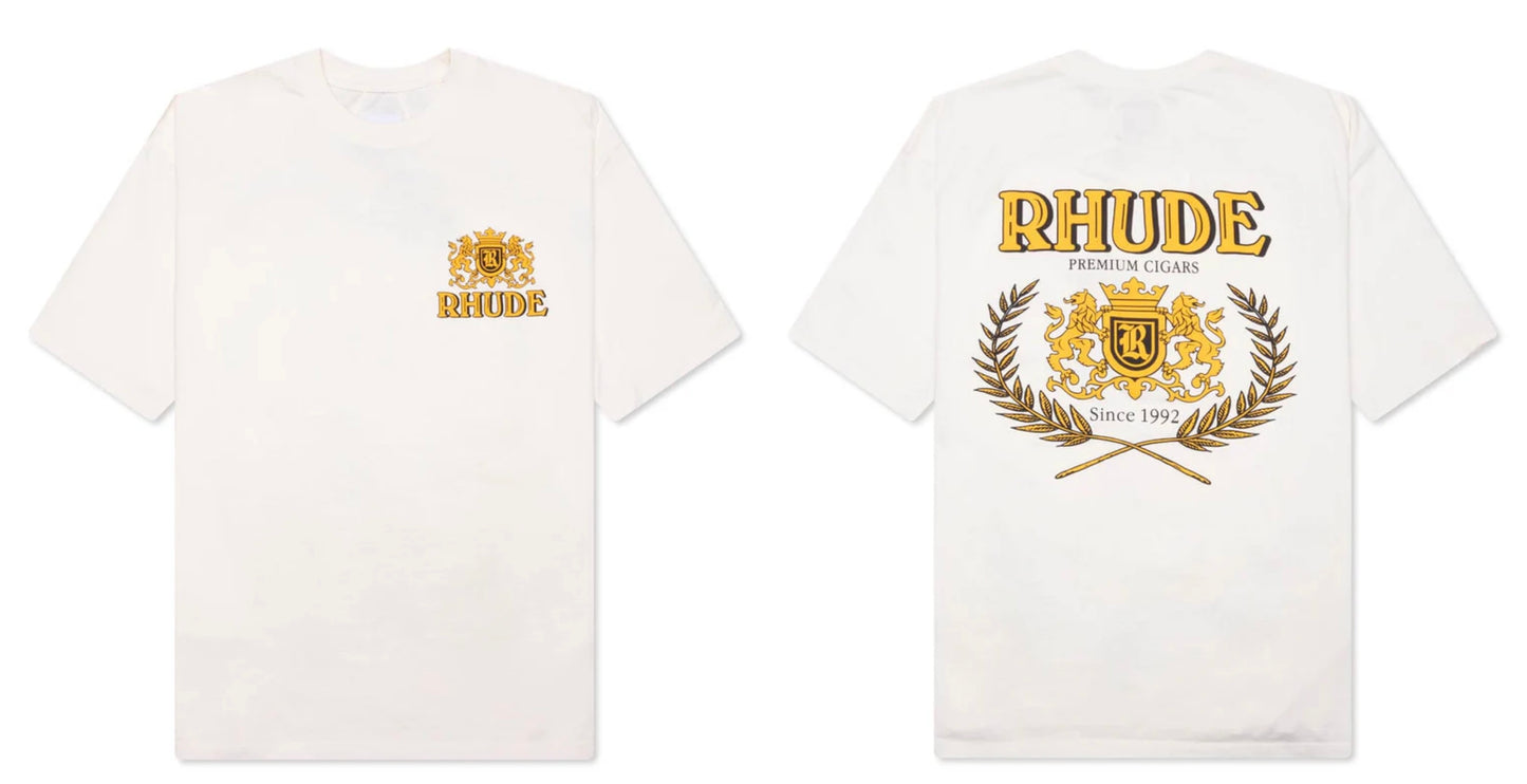 Rhude Cresta Cigar Tee Vintage White