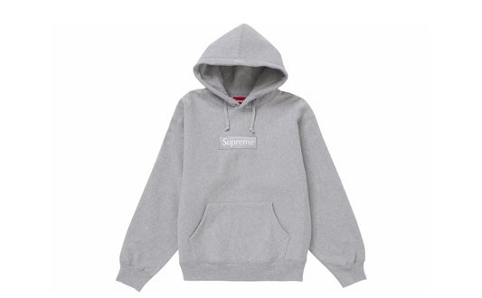 Supreme Box Logo Hoodie Sweatshirt FW24 Grey