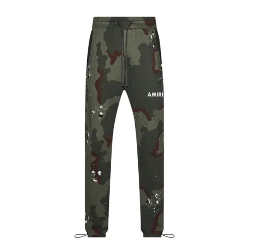 Amiri Army Logo Sweatpants Camo