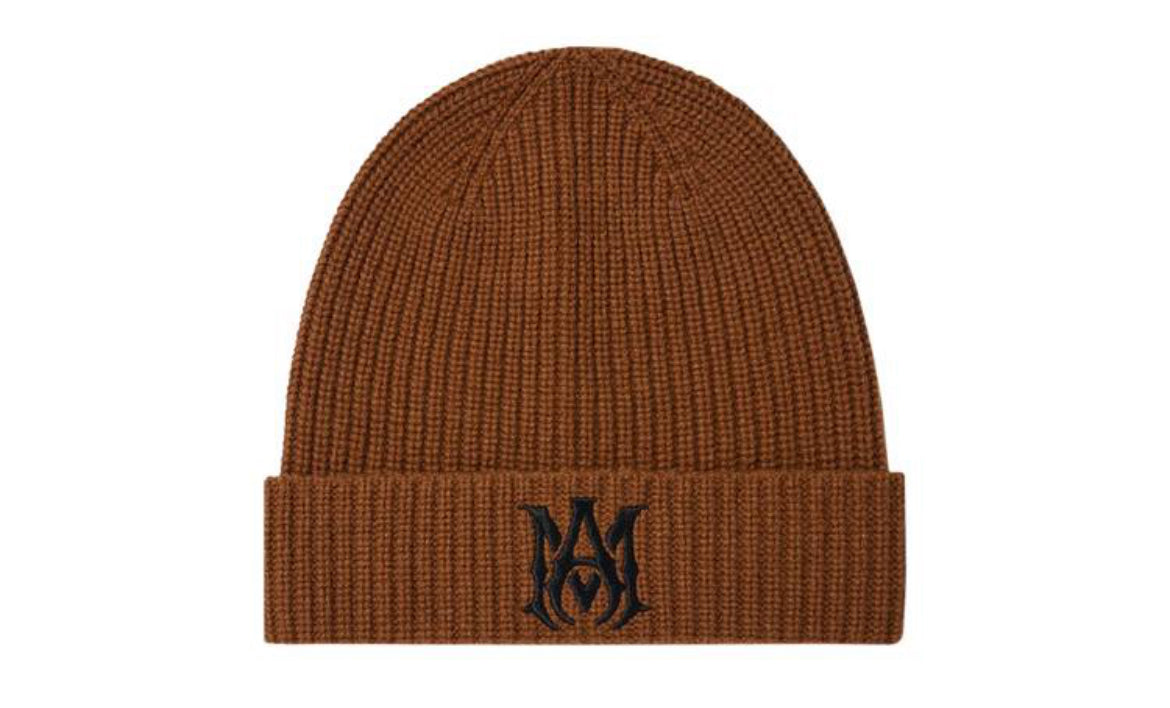 Amiri MA Logo Beanie Tan / Brown