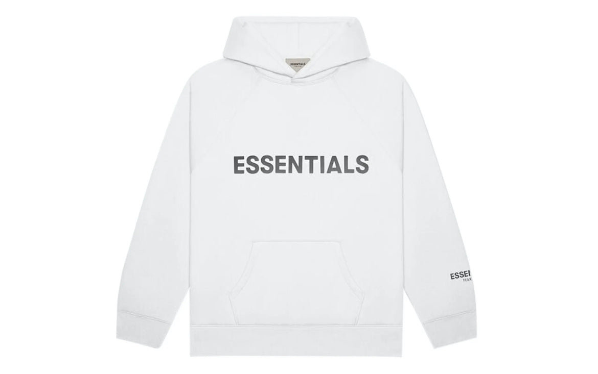 Fear of God Essentials Pullover Hoodie Applique Logo White