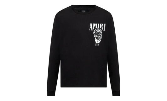 Amiri Crystal Ball L/S Tee Black