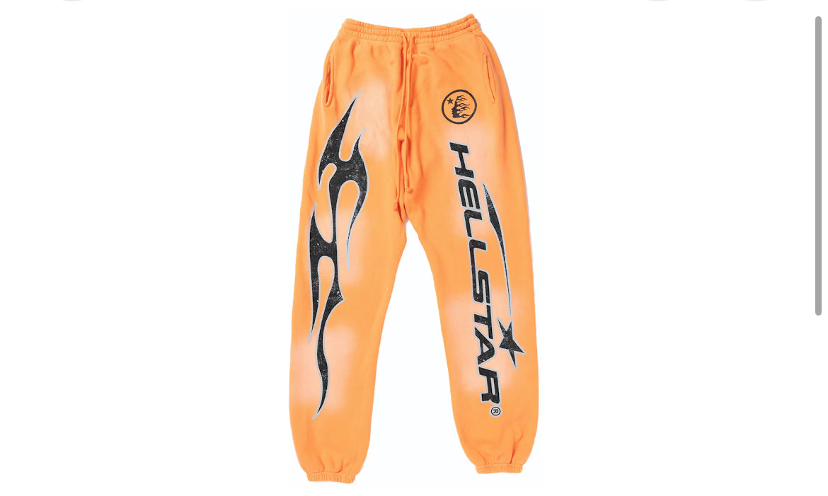 Hellstar Fire Orange Sweatpants