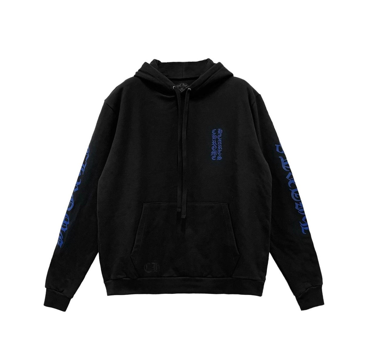 Chrome Hearts Vertical Logo Hoodie Blue / Black