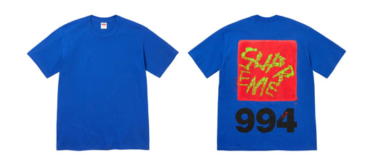 Supreme Josh Smith Paint Tee Royal Blue