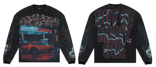 Godspeed Pit Stop L/S Thermal Black Wash