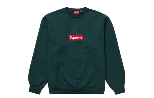 Supreme Box Logo Crewneck Dark Pine Green