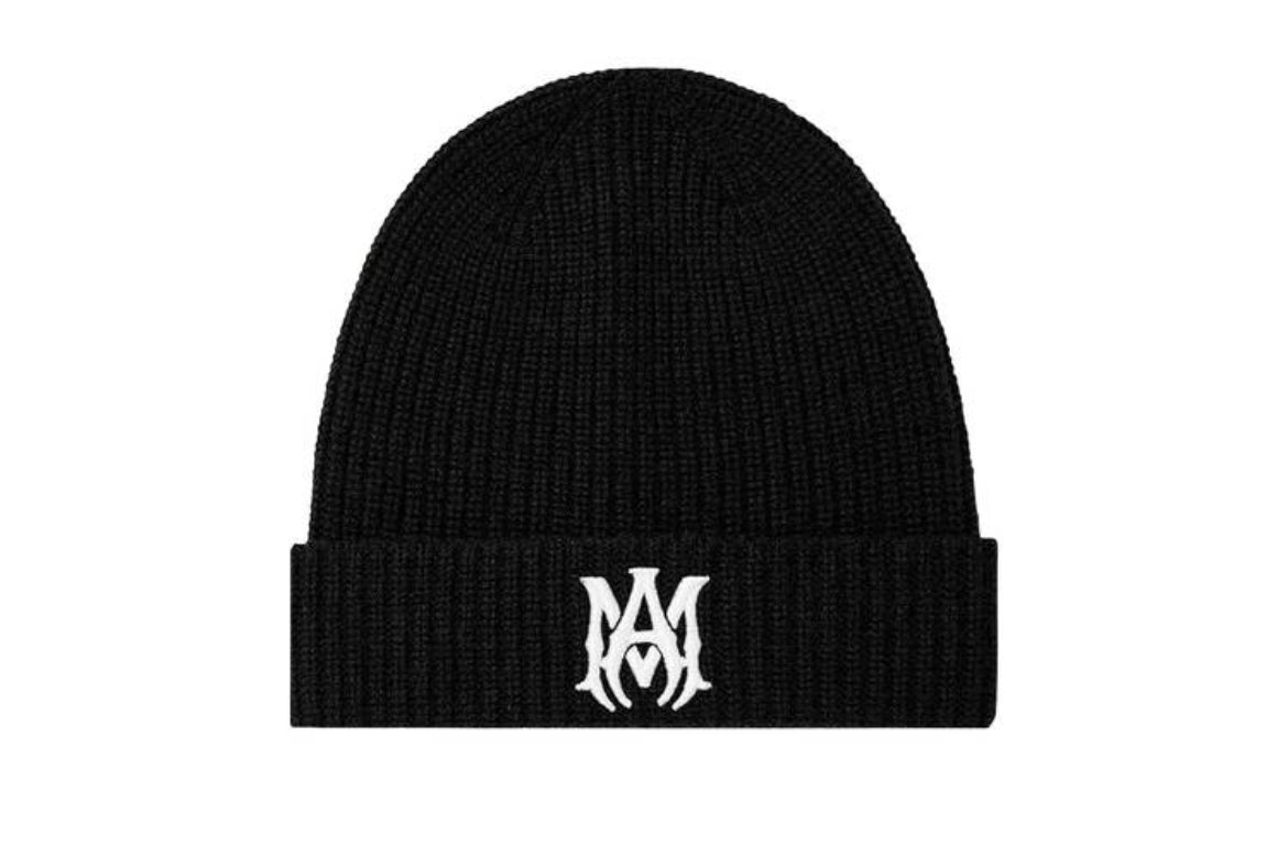 Amiri MA Logo Beanie Black