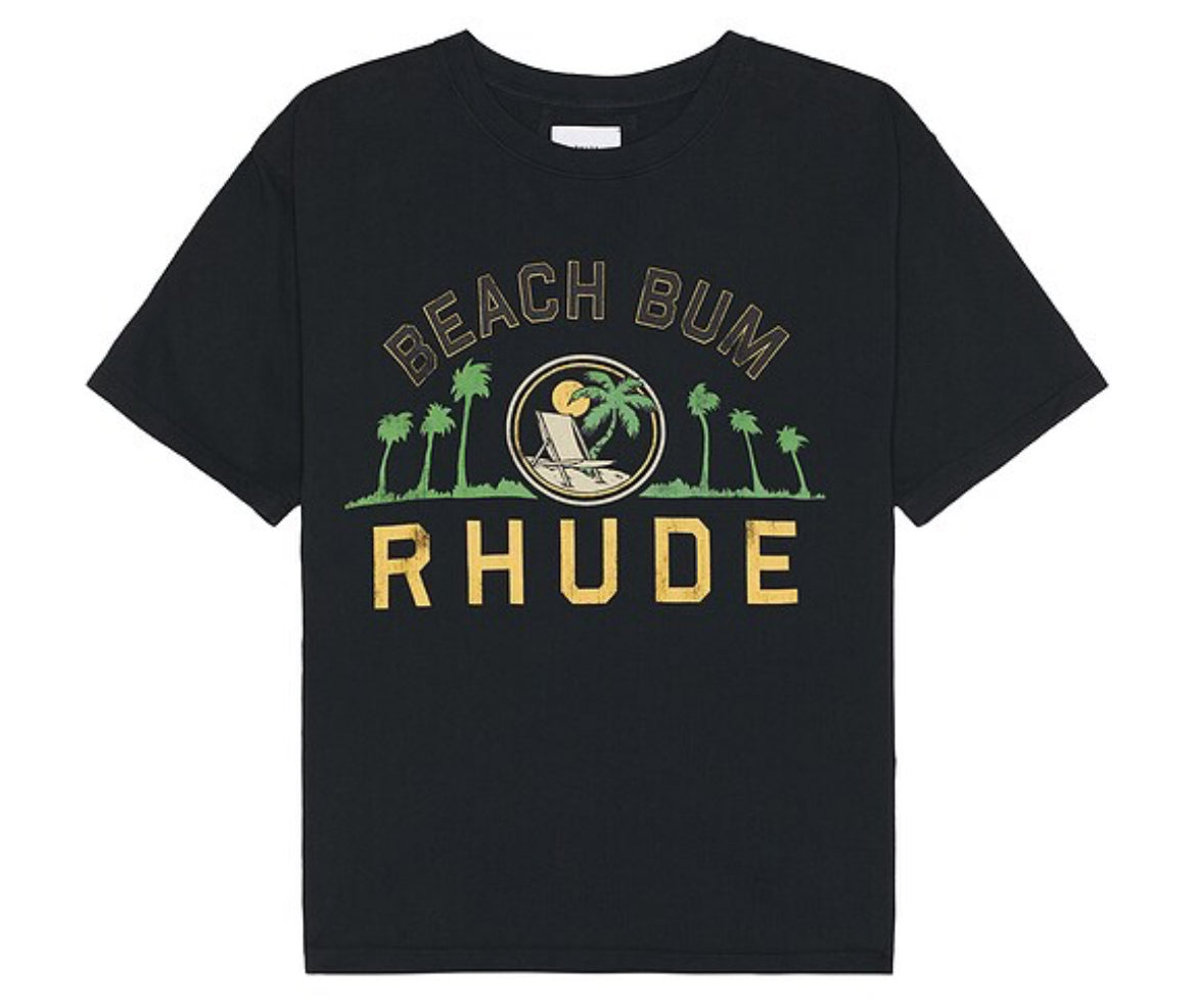 Rhude Palmera Tee Vintage Black