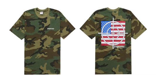 Supreme Target Tee Woodland Camo