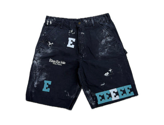 Elan En Soie 1:1 Jean Shorts Navy
