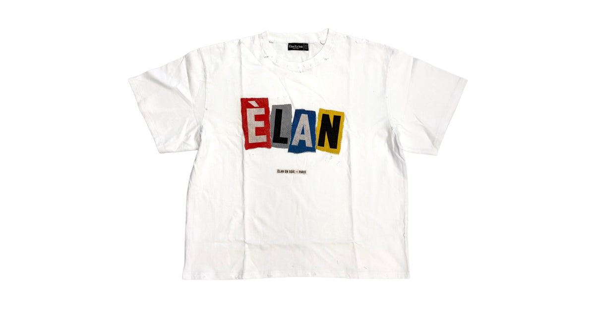 Elan En Soie Collage Tee White
