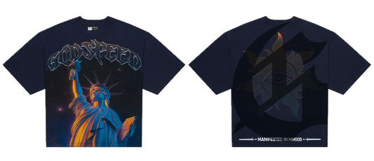 Godspeed Purple City Tee Navy