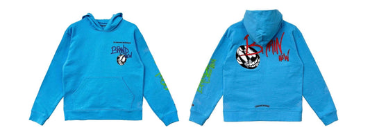 Chrome Hearts Matty Boy Brain Hoodie Blue