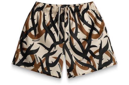 Bravest Studios Brown Thorn Shorts