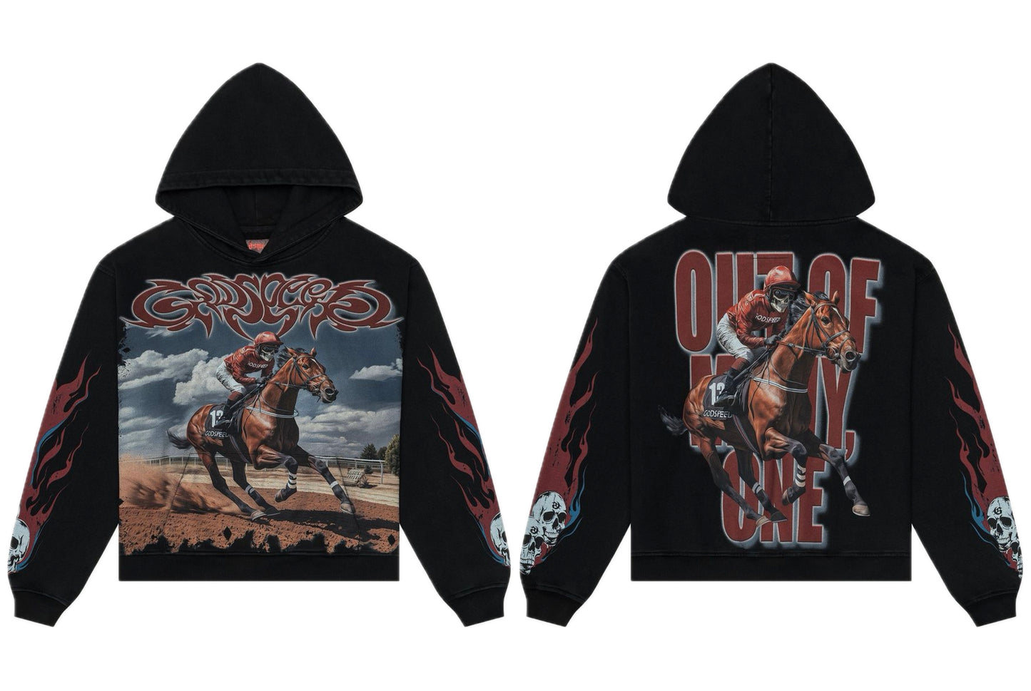 Godspeed Thoroughbred Hoodie Black Wash