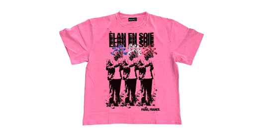 Elan En Soie French Flowers Tee Pink