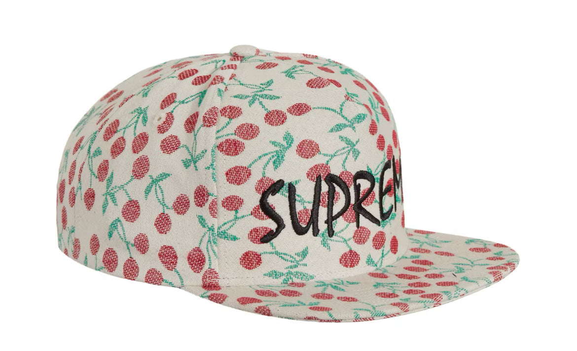 Supreme Cherries 5-Panel Hat Natural