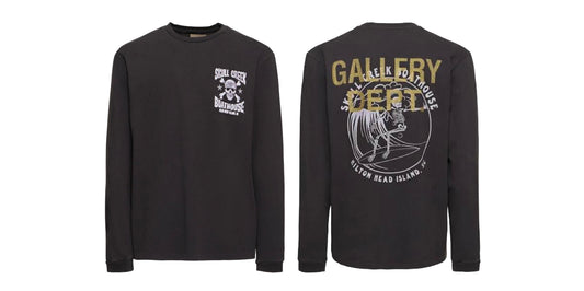 Gallery Dept. Skull Creek Long Sleeve T-shirt Vintage Black