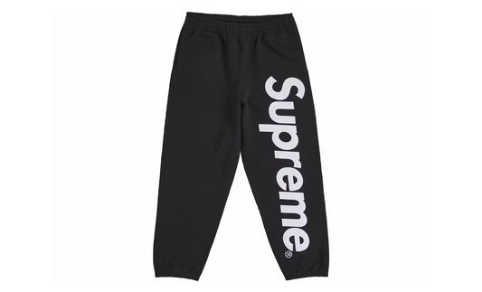 Supreme Satin Appliqué Sweatpants Black (FW25)