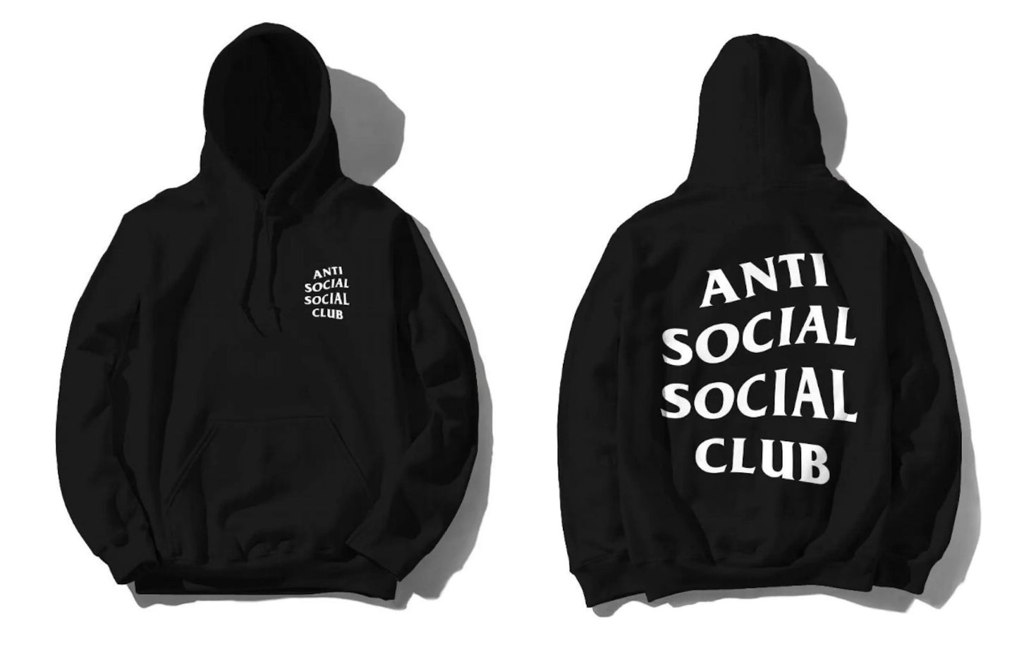 Anti Social Social Club Logo Hoodie Black