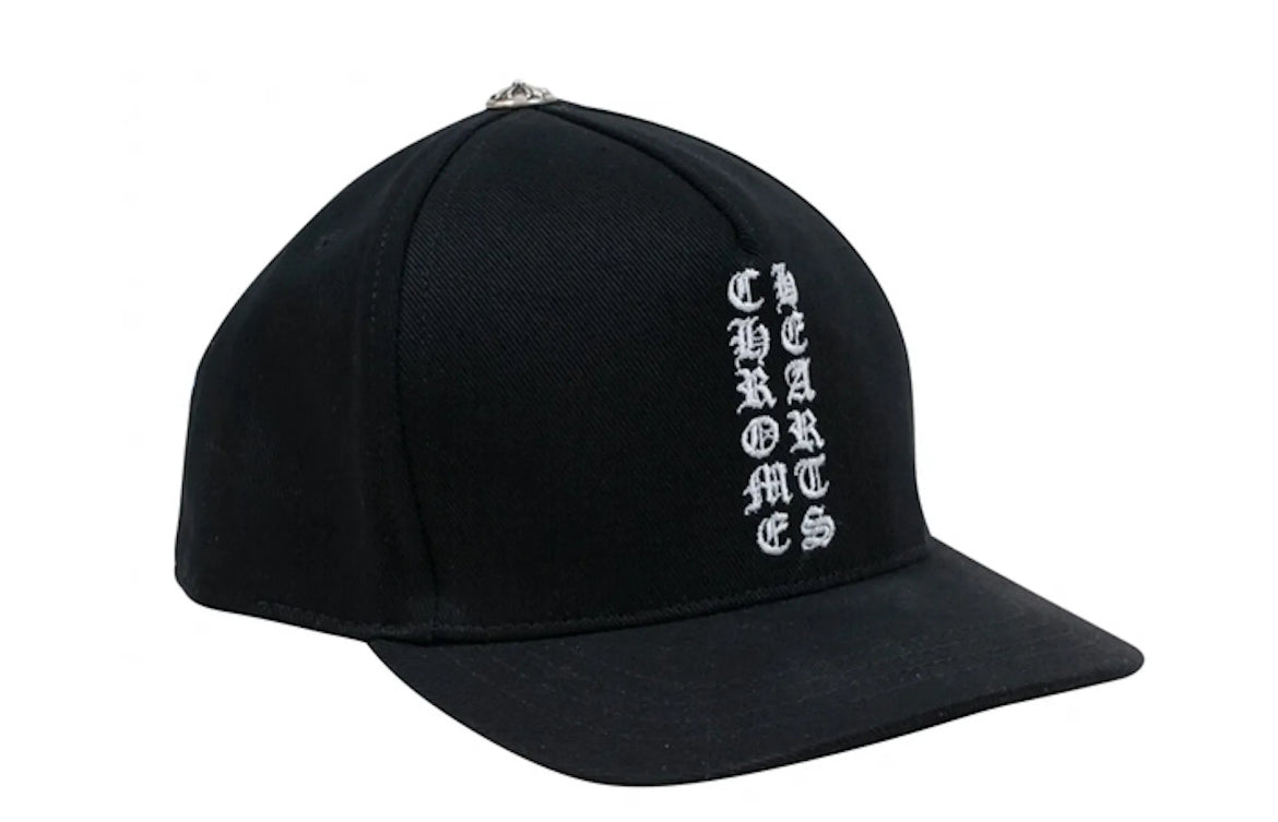 Chrome Hearts Vertical Logo Hat Black