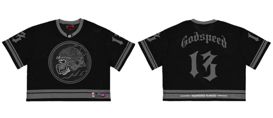 Godspeed First Down Jersey Tee Black / Grey