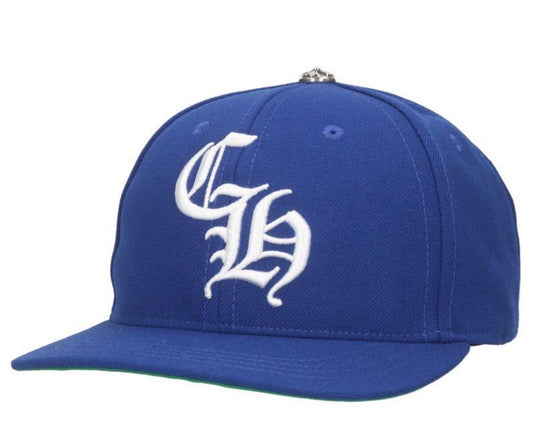 Chrome Hearts CH Logo Hat Blue / White