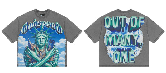 Godspeed Empire Guardian Tee Grey Wash