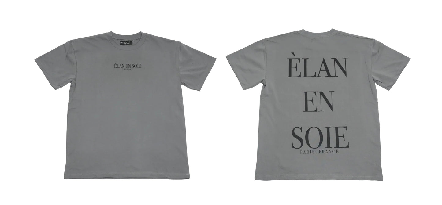 Elan En Soie Clean Tee Gray