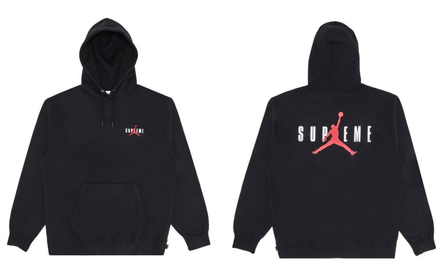 Supreme x Jordan Hoodie Black