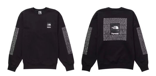 Supreme The North Face Crewneck Black